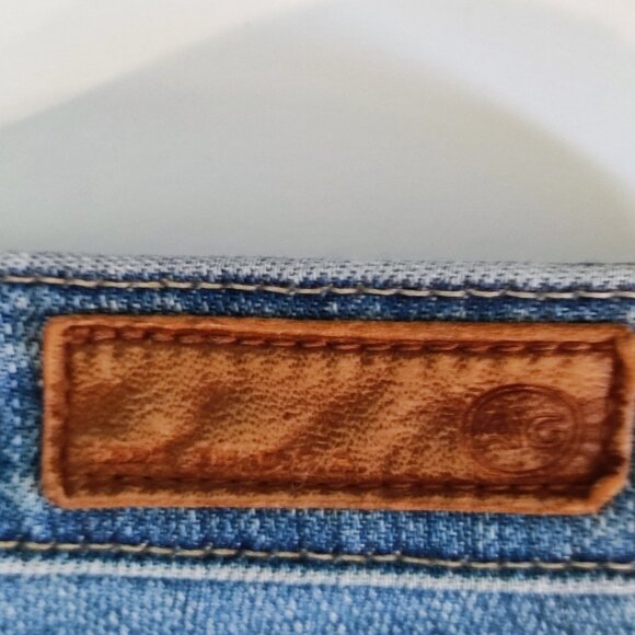 AG Adriano Goldschmied jeans low-rise ankle crop denim blue women's size 25 R - Picture 5 of 16